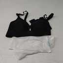 LUCKMEEY Bras for Women No Underwire Wireless Bras - Seamless Push Up Full Coverage Bralettes Comfortable Everyday Bra (Medium, Truffle Black)