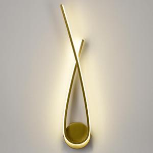 LED Vanity Light Modern Sconces Hardwired Wall Lighting Indoor Gold Wall Sconce for Bedroom Living Room Doorway Hallway