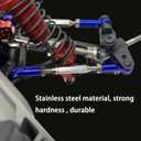 Adjustable Stainless Steel Turnbuckles Set/Camber Links with Rod Ends Set for 1/10 Traxxas Slash 4X4 2WD /Rustler 2WD 4X4/Hoss 2WD 4X4/ Stampede 2WD 4X4/Bandit 2WD 4X4/ Upgrades Parts(Navy Blue)