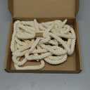 4 Pcs Natural Starfish Curtain Tiebacks, Handmade Woven Rope Curtain-Ties Scandinavian Minimalist Style Curtain Spreader for Outdoor, Hotel, Bedroom Decoration (White Finger Starfish)