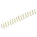 MECCANIXITY Brass Rods 1/4 Inch x 35 Inch Brass Solid Round Rod for Handle Pin DIY Craft Material Pack of 5