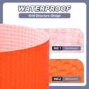 Drydiet 323 Sqft Uncoupling Membrane for Tile 1/8''(3mm) Thick Waterproofing Membrane Crack Prevention Anti Fracture Flooring Underlayment for Bathroom Shower Kitchen Basement(Orange)