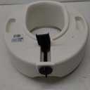 Medline 5" Raised Toilet Seat with Lock, No Arms, White, 400 lb Capacity - Easy Installation - Elderly & Disabled Bathroom Aid