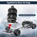Rear Left Air Suspension Spring 2113200725 Compatible with Mercedes-Benz W211 W219 2003-2011 E550/E55 AMG/E63 AMG/CLS500/CLS550/CLS63 AMG/CLS55 AMG - Driver Side - 2WD