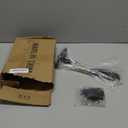 6 Pack - 10 inch Black Hidden L Shelf Bracket (1/5 Inch Thick) Iron Floating Shelf Brackets Rustic Industrial Metal Brackets for Shelf Support