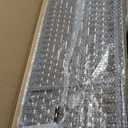 Furnnylane 3 Panel Rattan Divider Short Room Partition Screen, Double Sided Folding Divider for Room Separation, Dark Brown, 47.2" H x 47.2" W