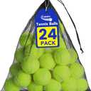 Tennis Balls, 24 Pack Bulk Tennis Balls Pressureless Tennis Ball, Come with Mesh Bag for Easy Transport,Pet Dog Playing Balls, Good for Beginner Training Ball