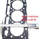 D1105 Cylinder Head Gasket 16261-03310 1626103310 for Kubota D1105 Head Gasket Tractor B2400HSD B2400HSDB Excavator KX61 KX41 for Kubota Front Mower F2400 FZ2400 F2400 F2560 2560E