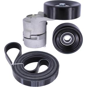 ApplianPar Belt Tensioner Serpentine Idler Pulley kit for Hyundai Santa Fe 2.7 2007-2009, Kia Optima 2.7 2006-2010, Rondo 2.7 2007-2011