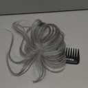 REECHO Hair Toppers for Women Real Human Hair, Seamless Human Hair Toppers with Bangs, 360 3D Cover Clip in Bangs Hair Extensions for Daily Wear, Chocolate Brown