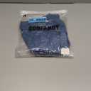 COOFANDY Men's Cotton Linen Henley T-Shirt Long Sleeve Hippie Casual Beach T-Shirts (Large, Denim Blue)