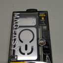 MAGEASY Compatible with iPhone 17 Pro Max 6.9" Case with Strap - 20ft Drop Protection Compatible with MagSafe, Leather Embedded Frame | Odyssey Strap M (Leatherette Midnight)