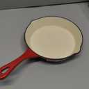 Crock Pot Artisan 8 Inch Enameled Cast Iron Round Skillet, Scarlet Red