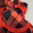 cyeollo Small Dog Pajamas, Fleece Dog Pjs for Small Dogs Warm Doggie Onesie Soft Stretchy Sweater in Cold Weather Winter Dogs Coat Pet Jammies Clothes for Puppy Female & Male, Buffalo Plaid M (Medium (chest Girth: 15"-18"))