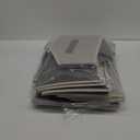 Closet Organizers Bins 6 Packs - Large Closet Shelf Organizer with Handles, Fabric Trapezoid Storage Bins, Collapsible Storage Cubes for Clothes, Towels, Light Gray (Blended)