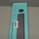 Wireless Keyboard and Mouse Combo for Windows, 2.4G Full-Sized External Cordless Computer Keyboard Mouse Combo for Laptop PC Desktop Chrome Mac, Number Pad 1600 DPI Silent Mouse USB Receiver (Black)