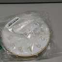 Modern Wall Clock, 10 Inch Digital Wall Clocks Battery Operated, Round Non Ticking Silent Analog Clock for Bedroom Living Room Kitchen Office Gym Classroom Decor, Gold Battery Clock