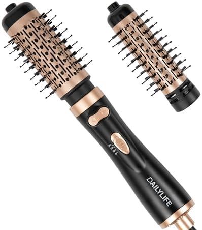 DAILYLIFE Rotating Hair Dryer Brush, Spinning Hair Dryer Brush with 2 Brushes (1.5" & 2"), Ionic Technology, Less Damage & Less Frizz