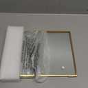 REDHUGO Glass Pressed Flower Frame Handmade, Floating Picture Frames for Pressed Flowers, Tabletop Artwork Photo Frames, Brass Desk Picture Frame for Home Office Plant Specimen, Gold, 8x10 Inches (8L" x 10W")