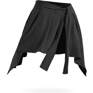 Kiench Women's Gym Athletic Wrap Skirts Tennis Yoga Running Tie Up Cover Up
Skirt XL
