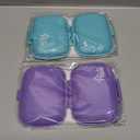 Holii 2PS 8 Compartments Travel Pill Organizer, Pocket Pharmacy for Purse Daily Pill Box Portable Medicine Organizer Vitamin Holder Container （Multi-Colored）