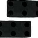 2 Pack Buffers USA Molded Rubber Bumper Block Dock Buffer 6x3x3 for Chassis/Trailers/Truck/Flatbed/Reefer with Steel Washer (4502-1276)