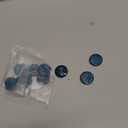 10 Pcs Round Resin Buttons Striped Buttons for Overcoat Sewing Accessories (Blue, 21mm)