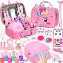PERRYHOME Kids Makeup Kit for Girl, Unicorn Real Washable Cosmetic Set, Non-Toxic Kids Nail Kit for Girls with Nail Dryer, 2026 New Princess Toys & Birthday Gifts for Girls for 3 4 5 6 7 8+ Years Old