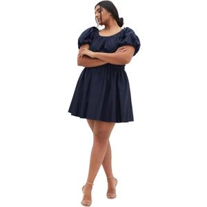 City Chic Women's Plus Size Dress - Lillian Mini, 12 Plus, Navy