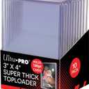 Ultra Pro 3" X 4" Super Thick 180PT Toploader, Polyvinyl Chloride, 10ct