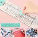 Paper Cutter,4-in-1 Paper Trimmer,Photo Cutter,Multi-Function Scrapbooking Tool with Dial Blades of Straight,Wave,Perforated,Creasing for Cutting Paper,Coupons,Postcards,Card