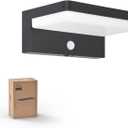 Philips Solar Motion Sensor Outdoor Wall Light, 3 Lighting Modes, 5000K IP54 Waterproof, Solar LED Light for Garage, Yard, Porch