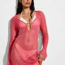 Pink Bathing Suit Cover Up L