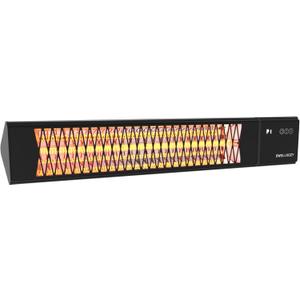 2s Wall-Mounted Patio Heater 5 Modes, Indoor/Outdoor Heaters for Patio, 1500W Infrared Electric Garage Heaters with Remote, Space Heater for Garden,Backyard IP55 Resistant, 24H Timer, Black