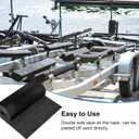 Boat Trailer Bunk Carpet, 12Inch x 13Ft Marine Carpet for Boats, Waterproof Trailer Boat Bunk Padding Mat for Boat Trailers Jet Ski Ramp Garage Dock