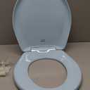 Bemis Classic Colors Slow Close Toilet Seat, Easy Clean Hinges and Durable Plastic Seat, Made in USA, Round, Dresden Blue