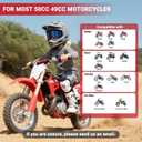 TEEMOO Dirt Bike Training Wheels 50cc, For Honda CRF50 CRF50F XR50 Z50 Z50R, Yamaha PW50 PW80 TTR50, etc, Training Wheels Compatible with All Kinds of 50cc Dirt Bike, Large