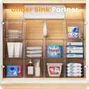 A-LuGei  Acrylic Stackable Storage Drawers, 11.8" L Makeup Organizer, Bathroom Organizer and, Under Sink Organizer, Plastic Storage Bins