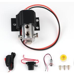 Universal Front Brake Line Lock Kit Electric Solenoid Launch Control System for Drag Racing or Hill Holder (Black)