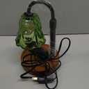 Small Candle Warmer Lamp with Timer, Adjustable Green Lamp Warmer for Jar Candles, Unique Women Gifts for Birthday, Dimmable Candle Heater, Valentines Day Gifts, Cute Wax Warming Light with Wood Base