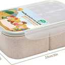 MISS BIG Bento Box,Bento Box Adult,Lunch Box,Leak Proof Lunch Containers,No BPAs and No Chemical Dyes Bento Lunch Box,Dishwasher and Microwave Safe Lunch Containers for Adults(1900ml White)