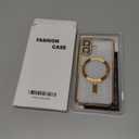 Misea Magnetic for iPhone 17 Case Compatible with MagSafe [Never Yellowing] [Military Grade Drop Protection] Full Camera Lens Protector Plating Soft Clear Phone Case for Women, Gold