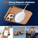 SUPFINE Magnetic for iPhone 14 Pro Case (Compatible with MagSafe) (Military Grade Drop Protection) Translucent Matte Shockproof Phone Cover,Brown