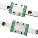 TEN-HIGH MGN9 600mm Linear Guide Rail Linear Motion Slide Rails Linear Motion Products, for 3D Printer and CNC Machine, 2pcs Rails + 2pcs MGN9H Block Bearings (Longer Block)