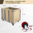 Commercial Laundry Cart with Wheels,400L for Home,Hotel(Beige)
440 lbs Large Industrial Laundry Cart,Rolling Laundry Cart with Sturdy Stainless Steel Frame and Oxford Bag for Hospital