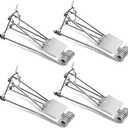 Qualirey 4 Pcs Outdoor Gopher Trap Easy Set Mole Trap Weather Resistant Gopher Killer Vole Killer for Lawn Garden Farm (Silver)