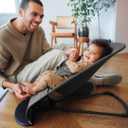 BabyBjrn Bouncer Balance Soft, Dark Gray, Woven/Jersey, Tri-Fabric | 2-in-1 Adjustable Baby Bouncer Seat and Toddler Chair, Newborn to Toddler (8-29 lbs), 4 Positions, Lightweight & Portable