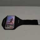 Running Armband with Earphone Bag Cell Phone Armband for iPhone 17 16 15 Pro 14 Plus 13 11 XR, Galaxy S24/S10 Water Resistant Sports Phone Holder Case & Zipper Slot Car Key Holder for 6.9 inch Phone (Dark Black (Up to 6.9''))