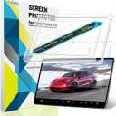 Tesla Model Y/3 Screen Protector Accessories Premium 9H Tempered Glass Screen Protector with Mounting Frame Kit for Model 3(2023-2017) /Model Y(2024-2020)