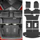 Floor Mats Compatible with 2016-2024 2025 Dodge Durango 7-Seater Trunk Mat Cargo Liner All Weather Back Seat Cover 2024 Durango Accessories (Trunk Mat+3rd Row Backrest Mats+Floor Mats)